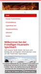 Mobile Screenshot of feuerwehr-spechbach.de